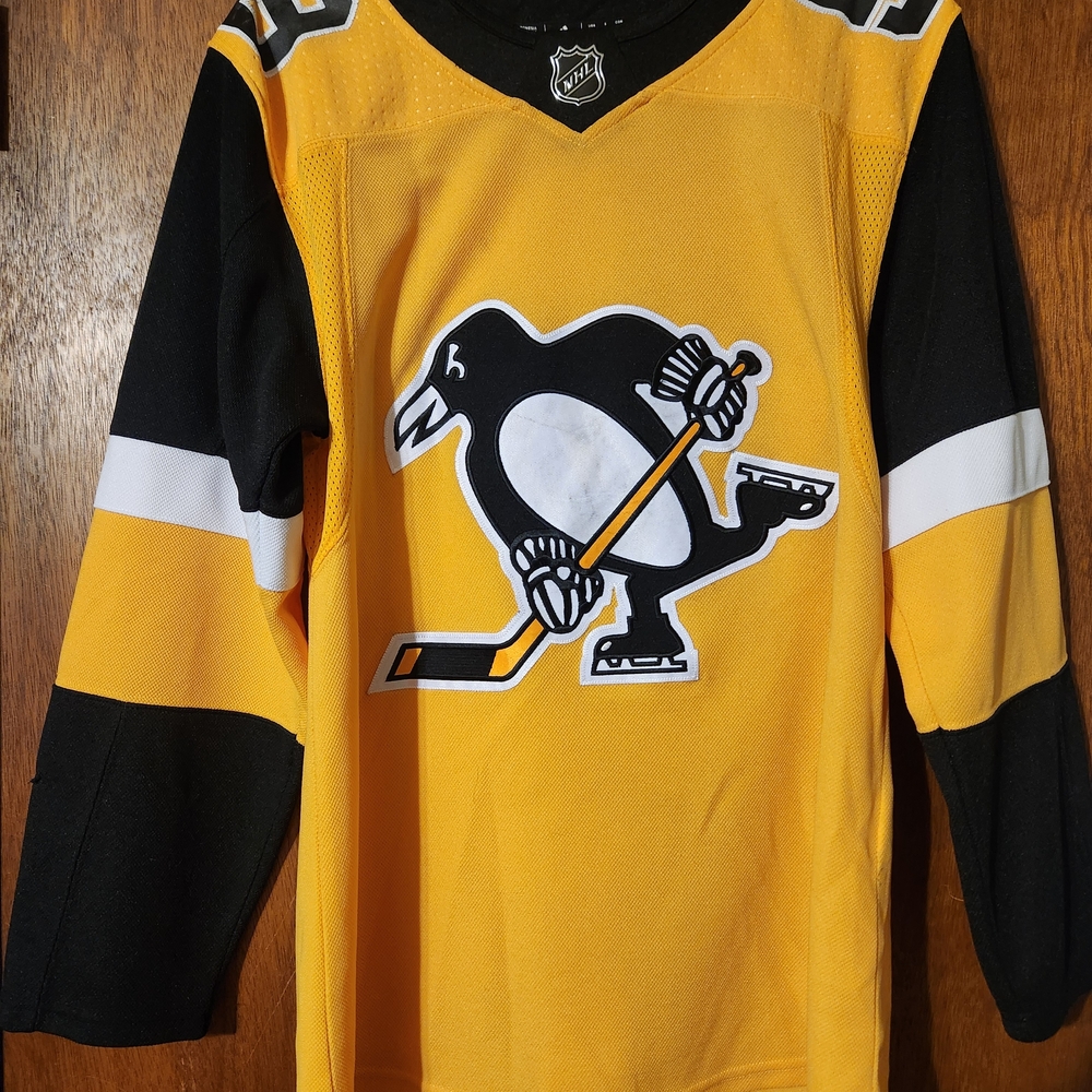 Adidas Black and Yellow NHL Jersey